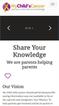 Mobile Screenshot of mychildscancer.org