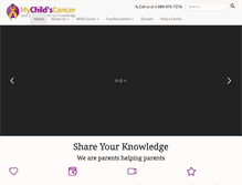 Tablet Screenshot of mychildscancer.org